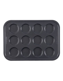 Ultimate Non-Stick 12 Cup Macaron Pan 40x29cm in Black
