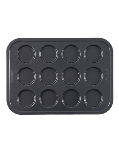 Ultimate Non-Stick 12 Cup Macaron Pan 40x29cm in Black