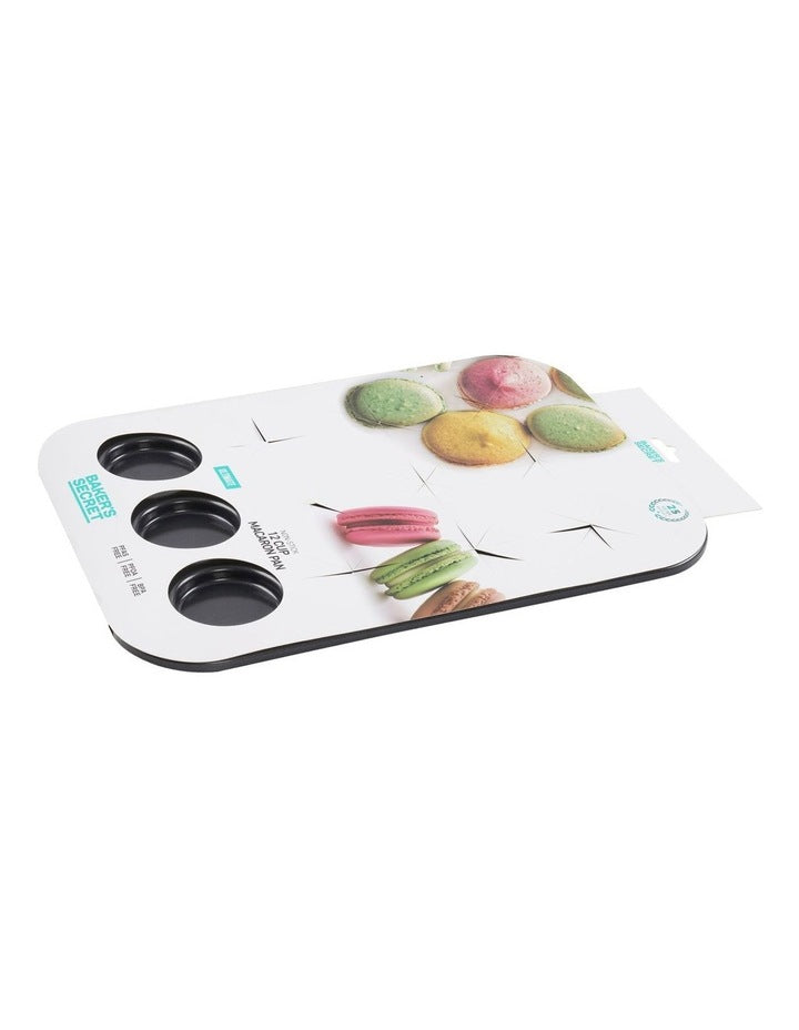 Ultimate Non-Stick 12 Cup Macaron Pan 40x29cm in Black