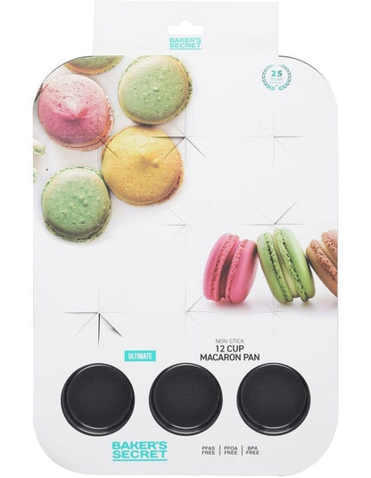 Ultimate Non-Stick 12 Cup Macaron Pan 40x29cm in Black