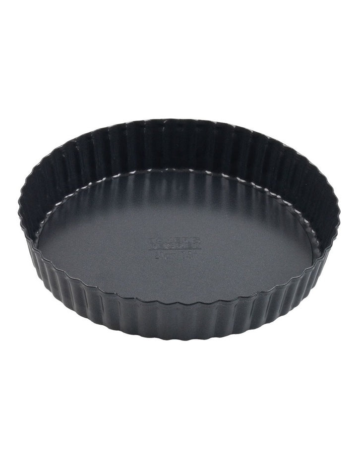 Ultimate Non-Stick Loose Base Round Tart/Quiche Pan 20cm in Black