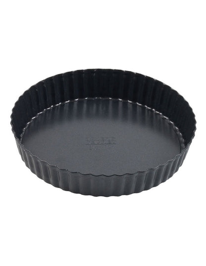 Ultimate Non-Stick Loose Base Round Tart/Quiche Pan 20cm in Black