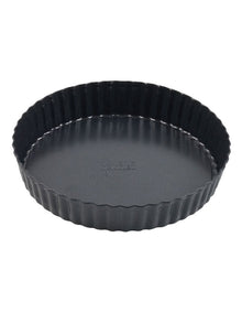 Ultimate Non-Stick Loose Base Round Tart/Quiche Pan 20cm in Black