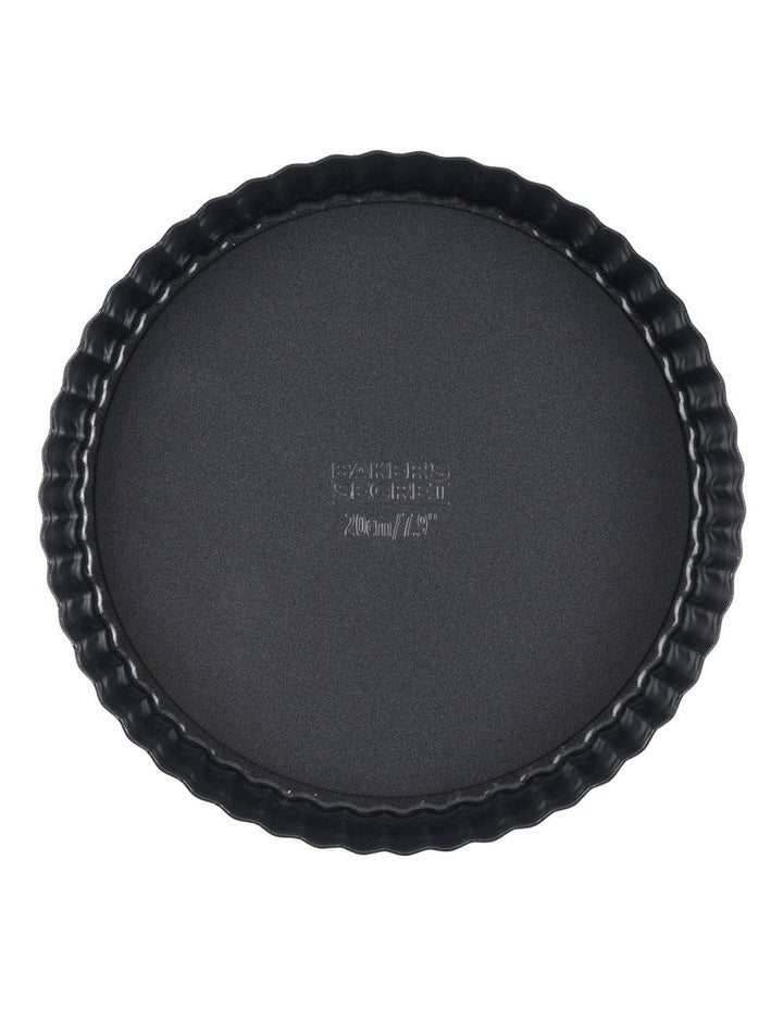 Ultimate Non-Stick Loose Base Round Tart/Quiche Pan 20cm in Black