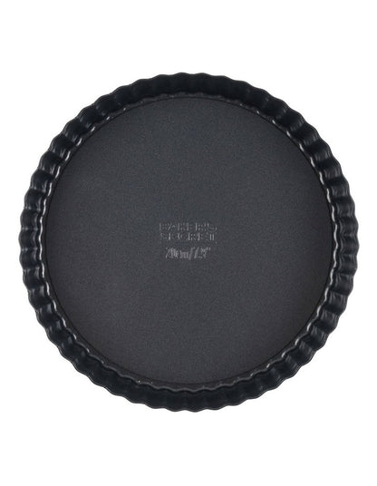 Ultimate Non-Stick Loose Base Round Tart/Quiche Pan 20cm in Black