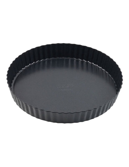 Ultimate Non-Stick Loose Base Round Tart Quiche Pan 24cm in Black