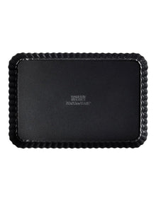 Ultimate Non-Stick Loose Base Rectangular Tart/Quiche Pan 31.5x21.5 in Black
