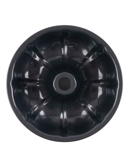 Ultimate Non-Stick Fluted Ring Cake Pan 23cm in Black