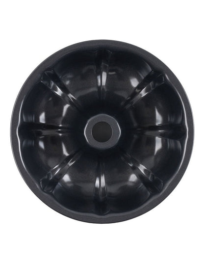 Ultimate Non-Stick Fluted Ring Cake Pan 25.5cm in Black