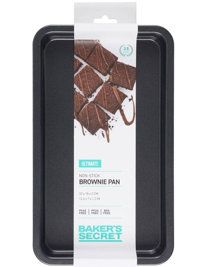 Ultimate Non-Stick Brownie Pan 32x18cm in Black