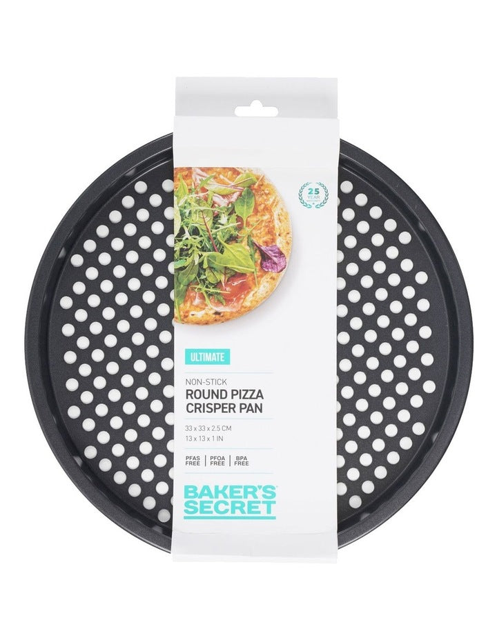 Ultimate Non-Stick Round Pizza Crisper 33cm in Black