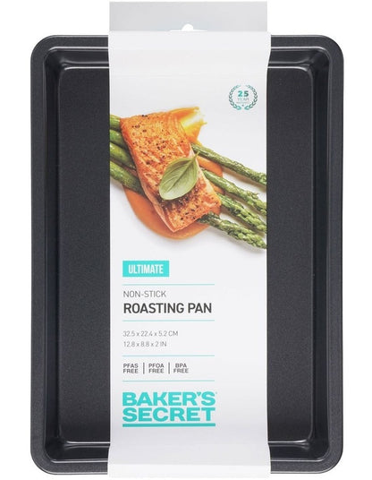 Ultimate Non-Stick Medium Roasting Pan 33x22.5cm in Black