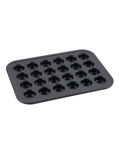 Ultimate Non-Stick 24 Cup Mini Muffin Pan 40x29cm in Black