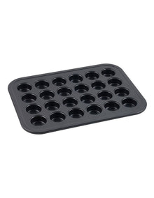 Ultimate Non-Stick 24 Cup Mini Muffin Pan 40x29cm in Black