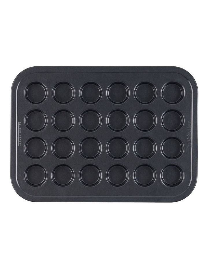 Ultimate Non-Stick 24 Cup Mini Muffin Pan 40x29cm in Black