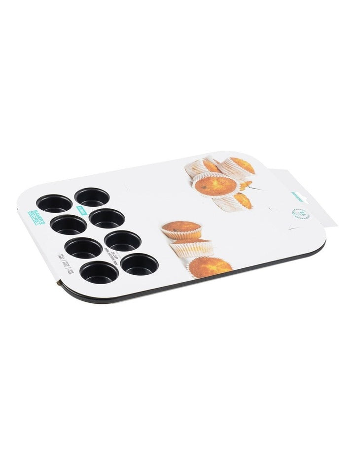 Ultimate Non-Stick 24 Cup Mini Muffin Pan 40x29cm in Black
