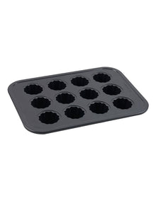 Ultimate Non-Stick 12 Cup Canele Pan 40x29cm in Black