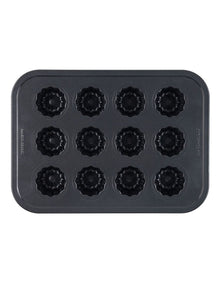 Ultimate Non-Stick 12 Cup Canele Pan 40x29cm in Black