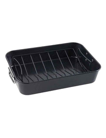 Ultimate Non-Stick Roaster With Rack 38x26cm in Black