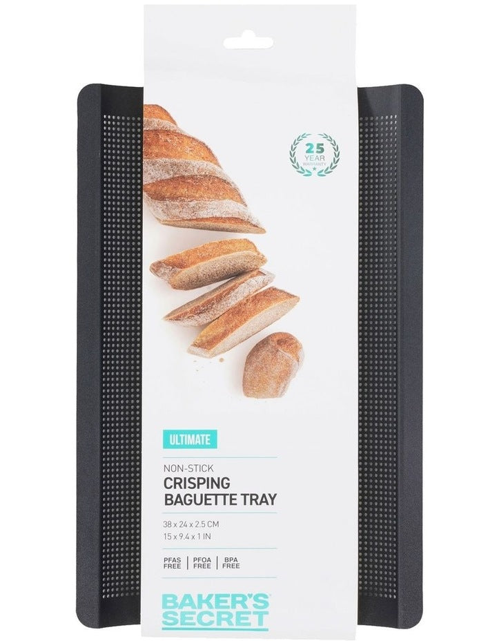 Ultimate Non-Stick Crisping Baguette Tray 38x24cm in Black