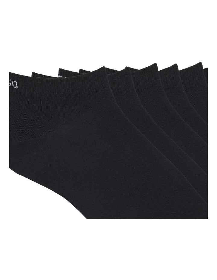 Logo Sports Low Cut Socks 6 Pack in Black