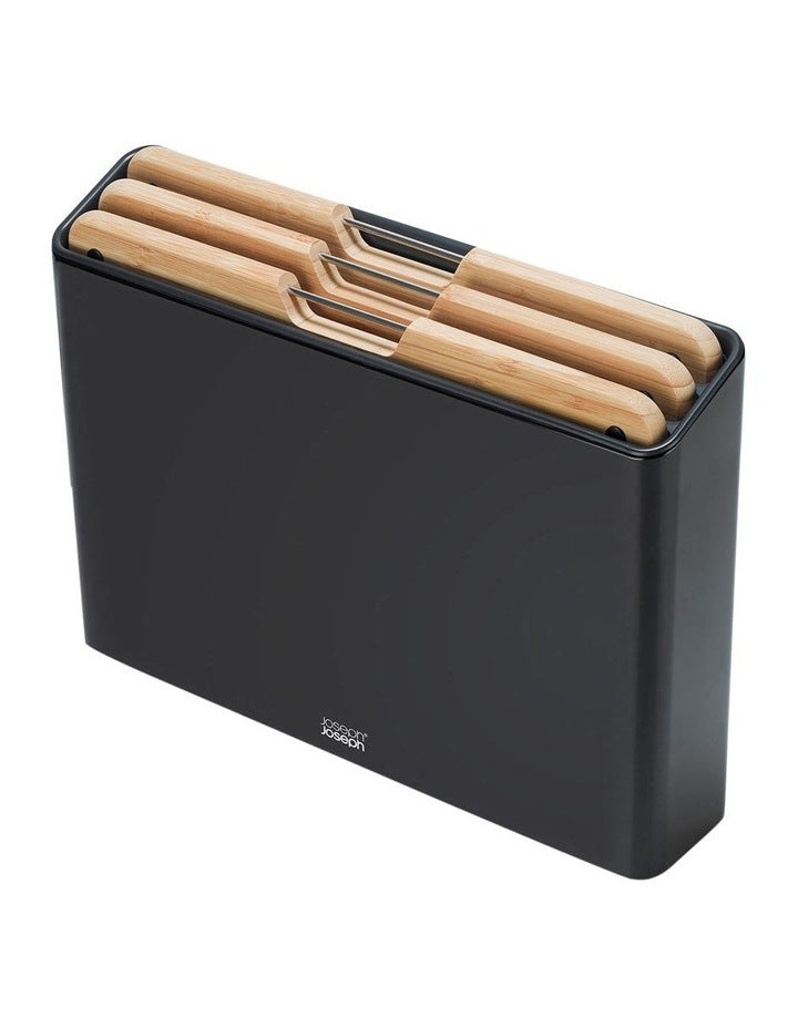 Folio Steel Bamboo Board Set 3 Pieces in Black