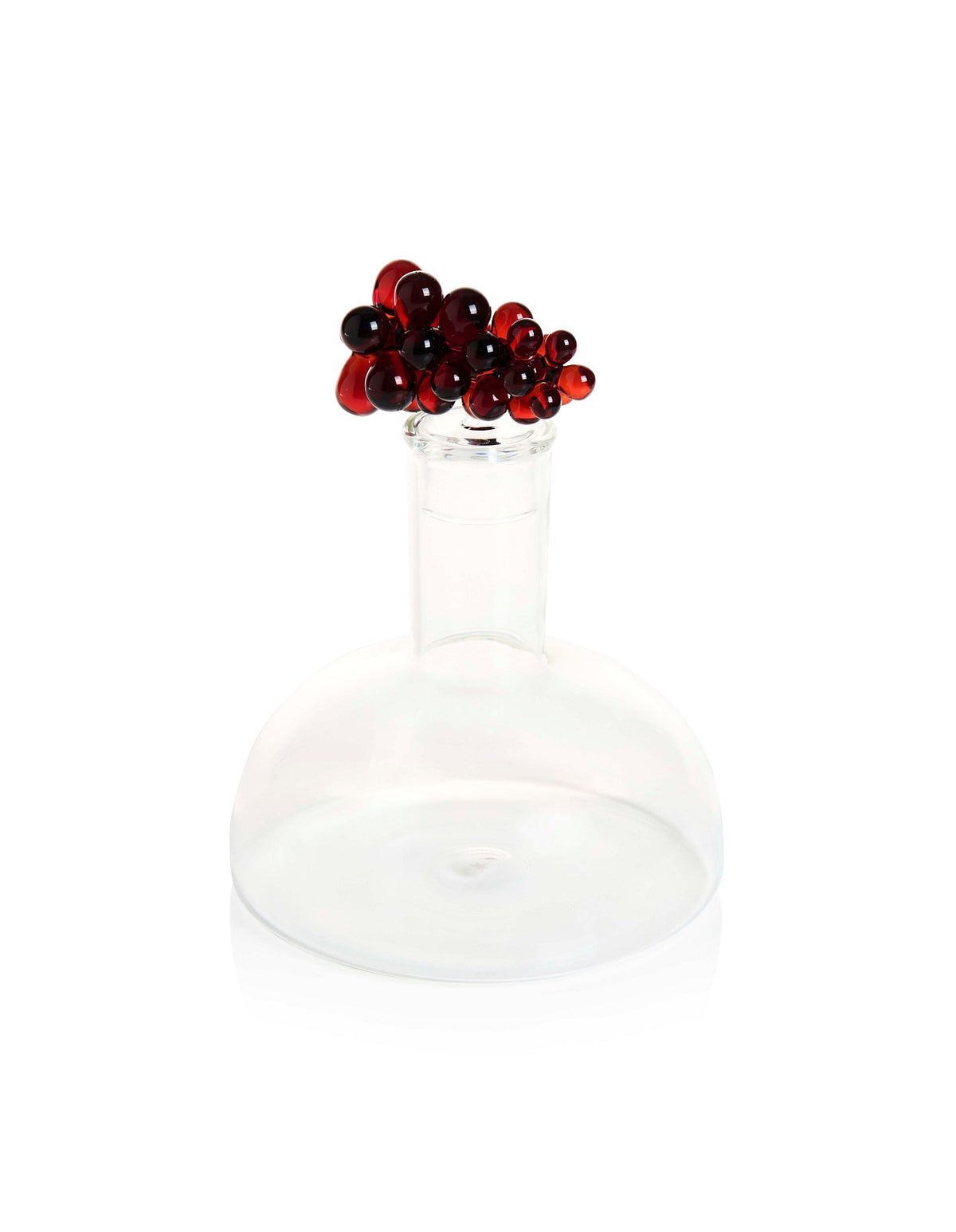 Bordeaux 1300ml Handblown Glass Wine Decanter Clear Amber