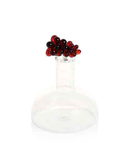 Bordeaux 1300ml Handblown Glass Wine Decanter Clear Amber
