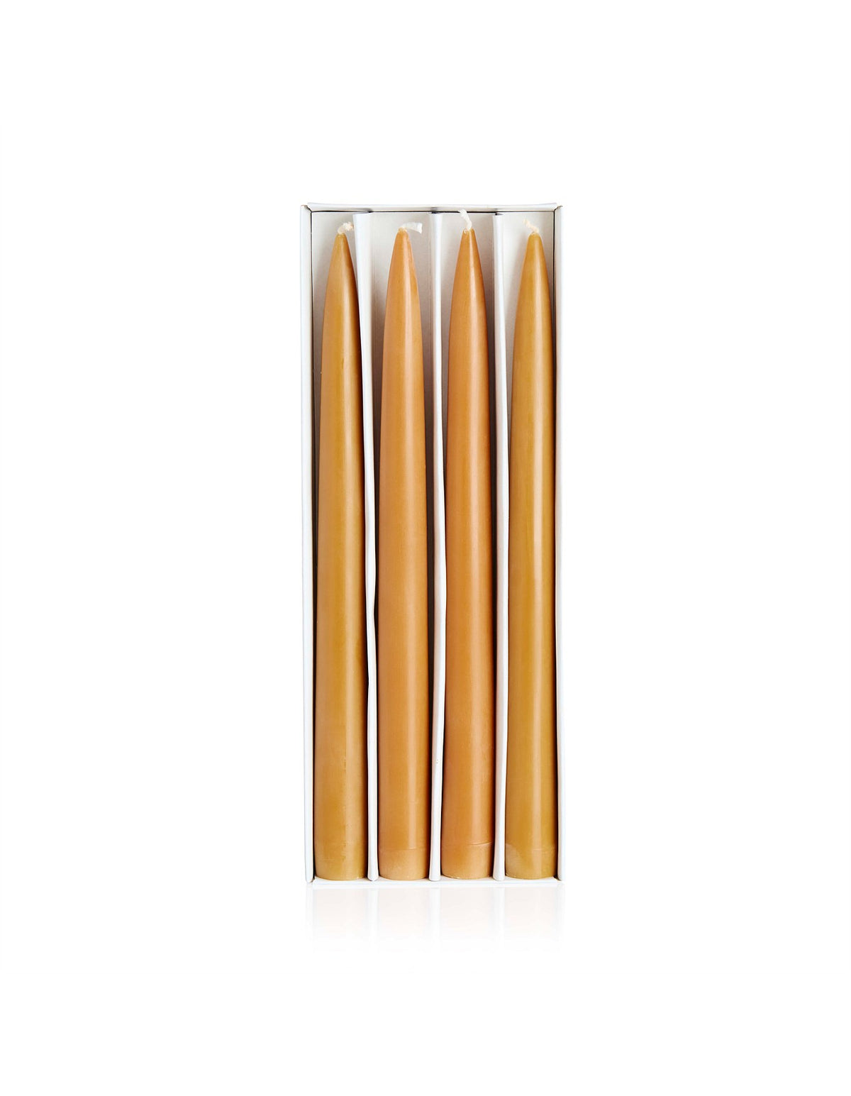 Chandelles 25cm Set of 4 Tapered Candles Caramel