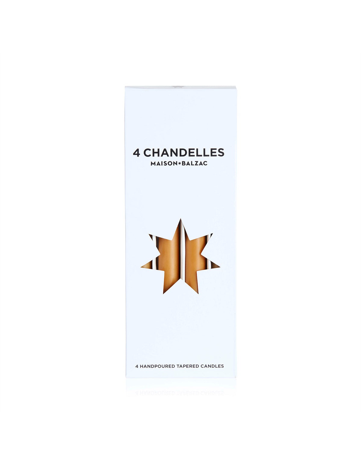 Chandelles 25cm Set of 4 Tapered Candles Caramel