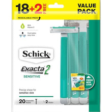 Schick Mens Razor Exacta 2 Disposable Sensitive 18 pack