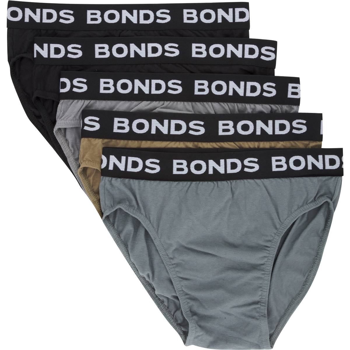 Bonds Mens Underwear Hipster Brief Large Assorted 5 Pack