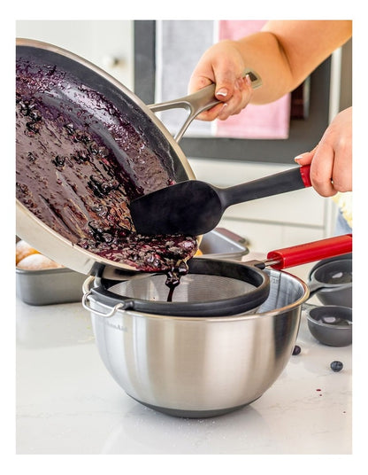 Stainless Steel Mesh Sieve in Empire Red