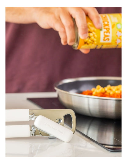 Can Opener With Bottle Opener in Porcelain
