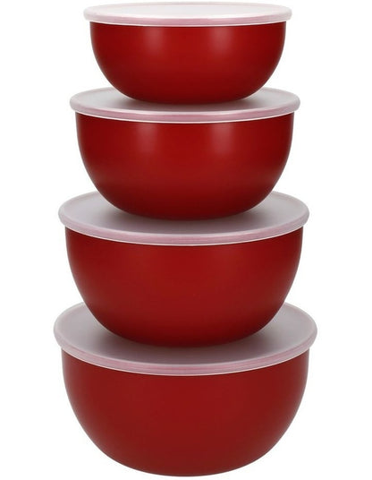 Meal Prep Bowl Set 4 Pieces in Empire Red Carded