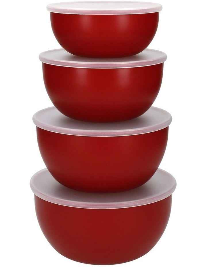 Meal Prep Bowl Set 4 Pieces in Empire Red Carded