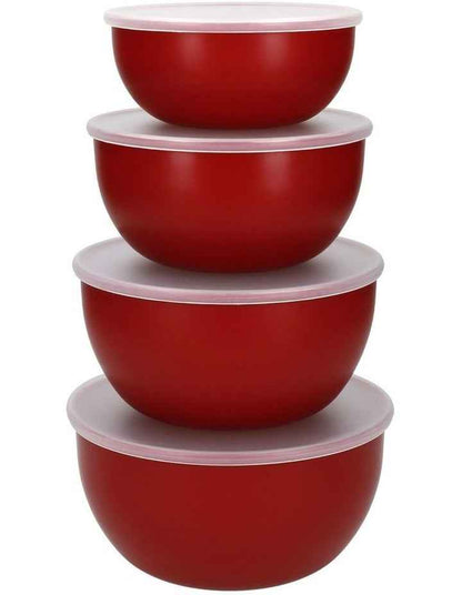 Meal Prep Bowl Set 4 Pieces in Empire Red Carded