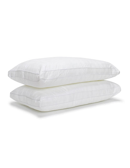Luxurious Gusseted Premium 45cm x 70cm Pillow Set of 2 White