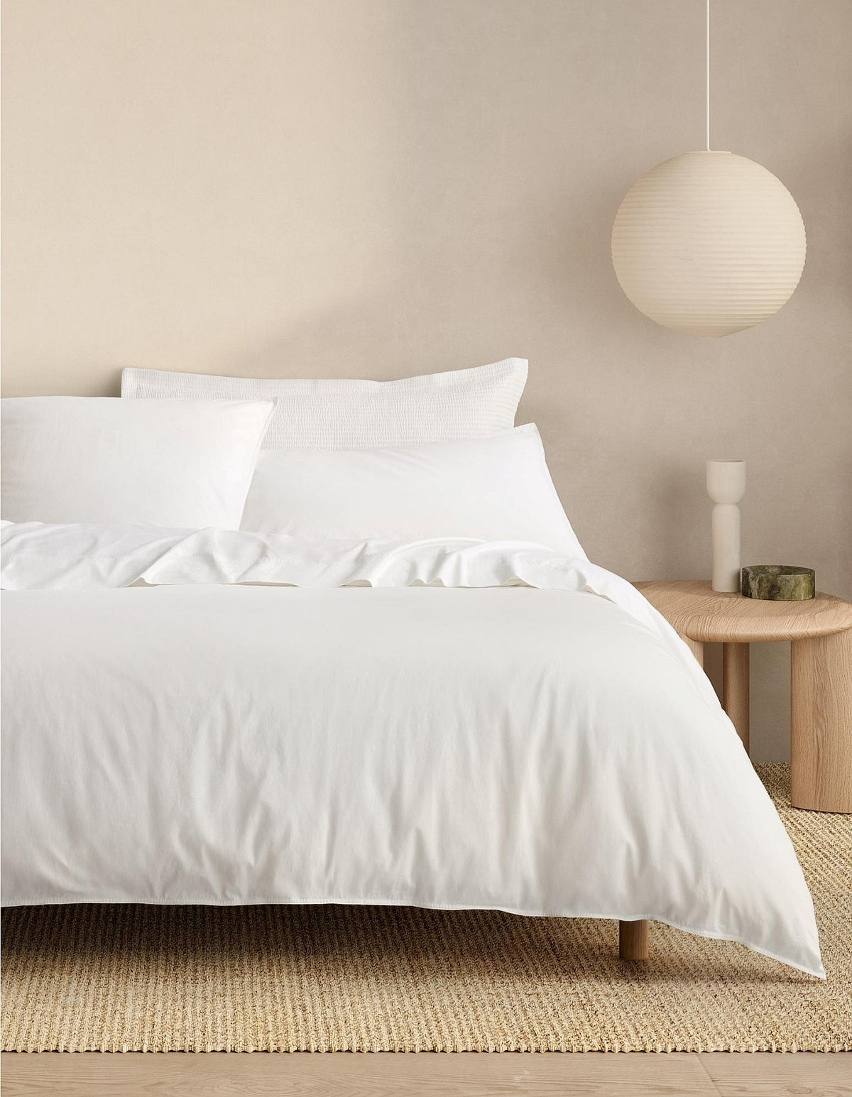 BAYLEY WASHED PERCALE DOUBLE STANDARD QUILT COVER SET