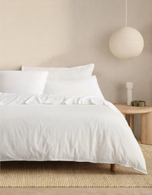 BAYLEY WASHED PERCALE KING STANDARD QUILT COVER SET