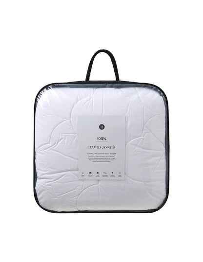 Australian Cotton 300GSM Summer Quilt Queen White