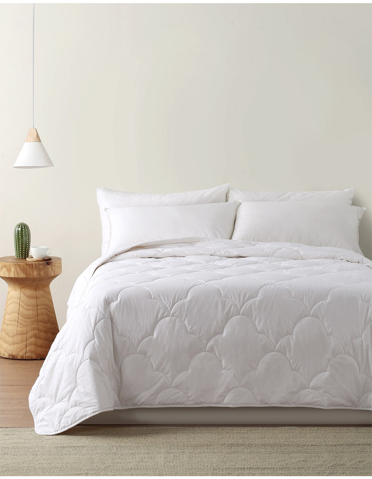 Australian Cotton 300GSM Summer Quilt Queen White