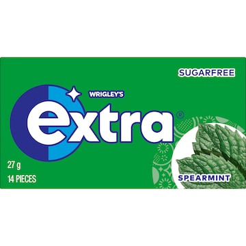 Extra Spearmint Sugar Free Chewing Gum 14pc 27g