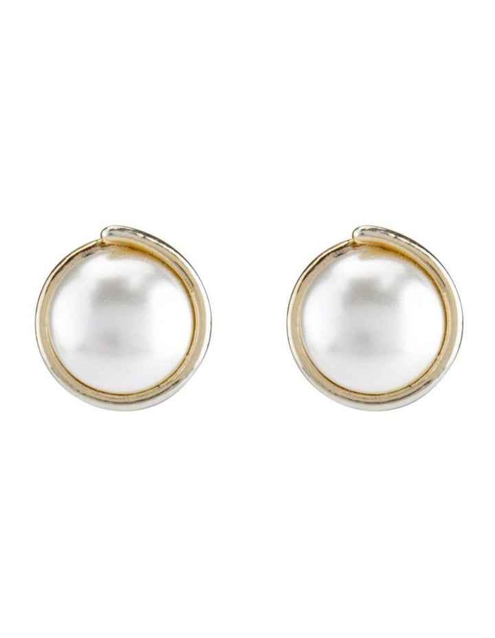 Clip Earrings in Silver/Pearl