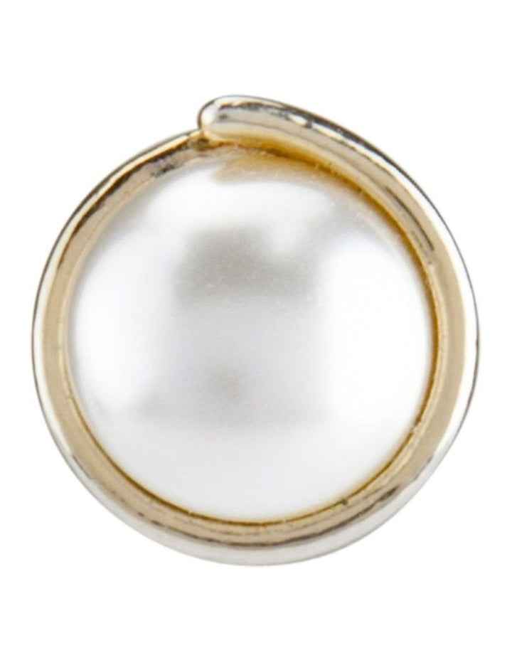 Clip Earrings in Silver/Pearl