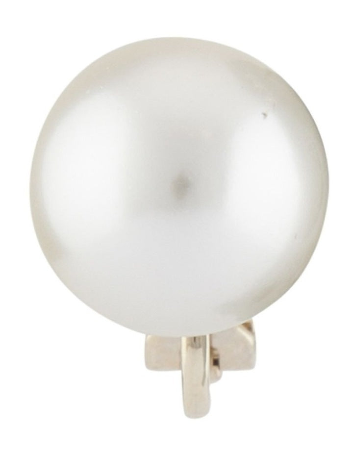 Clip Earrings 12mm in Gold/Pearl