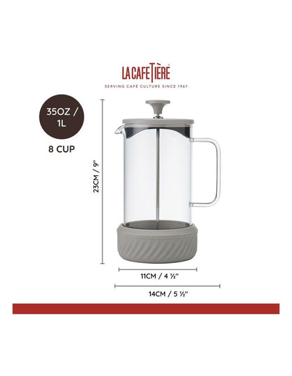 Glass 8 Cup 1L in Beige