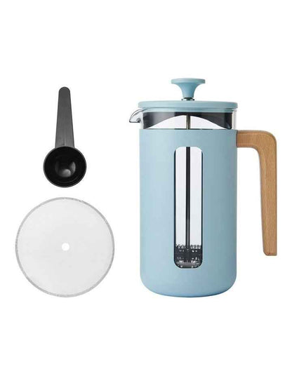 Pisa Stainless Steel 8Cups Coffee Maker in Sky Blue