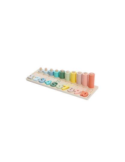 Wooden Numbers & Blocks Counting Set