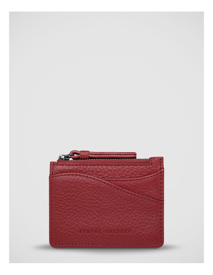Hearts Still Beating Credit Card Holder in Rouge